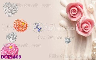 Ảnh gốc File gốc in tranh tổng hợp DCT5409 (nét căng) in mica