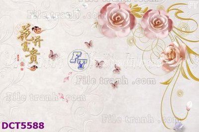 File ảnh File gốc in tranh tổng hợp DCT5588 (gốc) cho trang trí nhà hàng