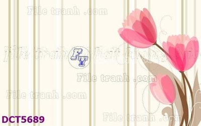 Download file gốc File gốc in tranh tổng hợp DCT5689 (in lụa) hoa lá