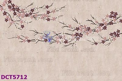 File in trần File gốc in tranh tổng hợp DCT5712 (bản gốc) mây trời
