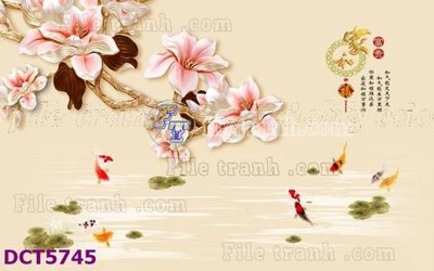 File gốc File gốc in tranh tổng hợp DCT5745 (in lụa) chi tiết cao