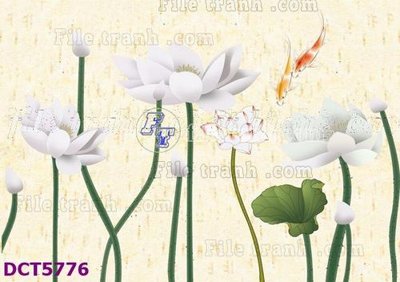 File in trần File gốc in tranh tổng hợp DCT5776 (file gốc) phong thủy
