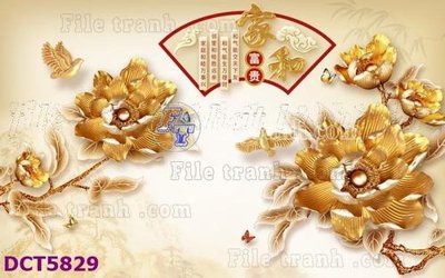File PSD File gốc in tranh tổng hợp DCT5829 (bản gốc) đã tách nền