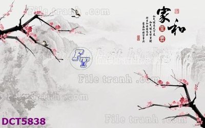 File gốc File gốc in tranh tổng hợp DCT5838 (in tráng gương) hiện đại