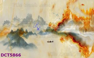Ảnh gốc File gốc in tranh tổng hợp DCT5866 (độ nét cao) in tráng gương