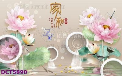 File gốc File gốc in tranh tổng hợp DCT5890 (trang trí) phòng ngủ