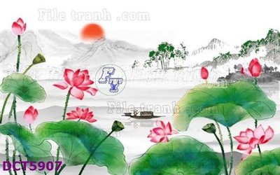 File PSD File gốc in tranh tổng hợp DCT5907 (gốc) nhiều lớp (multi-layer)