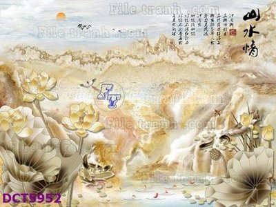 File gốc File gốc in tranh tổng hợp DCT5952 (in mica) làm quà tặng