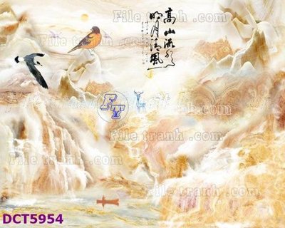 Tải file gốc in lụa File gốc in tranh tổng hợp DCT5954 siêu nét