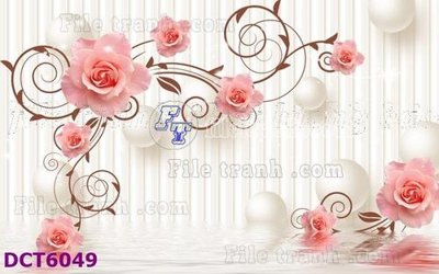 File tranh File gốc in tranh tổng hợp DCT6049 (bản gốc) in lụa 5D