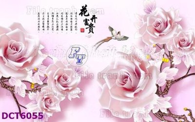 Ảnh gốc File gốc in tranh tổng hợp DCT6055 (độ nét cao) in mica