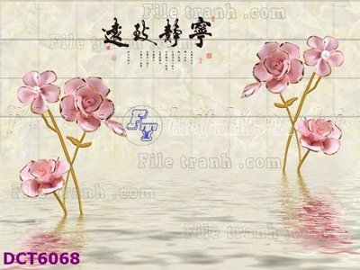 File tranh gốc PSD File gốc in tranh tổng hợp DCT6068 còn nguyên layer
