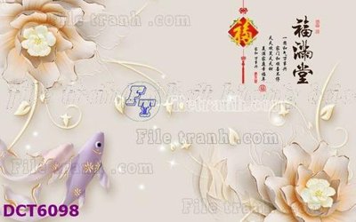 File in trần File gốc in tranh tổng hợp DCT6098 (bản gốc) phong cảnh