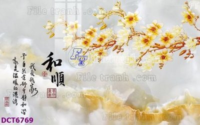 File tranh File gốc in nền tường vân đá cẩm thạch DCT6769 (bản gốc) in lụa 3D