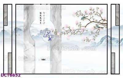 File tranh File gốc in nền tường vân đá cẩm thạch DCT6852 (gốc) chủ đề thành phố