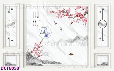 File gốc File gốc in nền tường vân đá cẩm thạch DCT6858 (in tráng gương) nghệ thuật