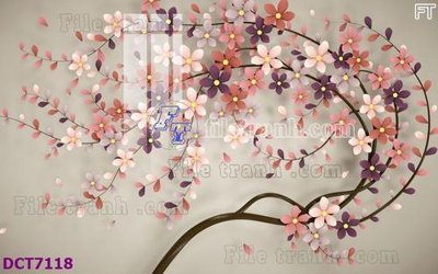 Download file gốc File gốc in nền tường vân đá cẩm thạch DCT7118 (in lụa) hoa lá