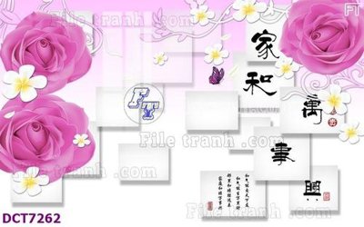 File tranh gốc in trần nhà File gốc in nền tường vân đá cẩm thạch DCT7262 3D