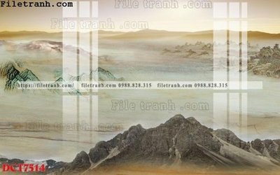 File gốc File in vân đá cẩm thạch DCT7514 (in lụa) tranh thuận buồm