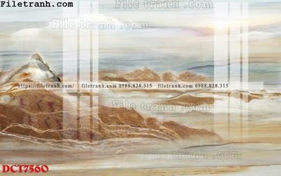 File tranh File in vân đá cẩm thạch DCT7560 (gốc) in backlit film