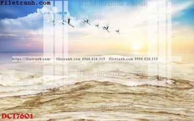 File tranh File in vân đá cẩm thạch DCT7601 (bản gốc) trang trí văn phòng