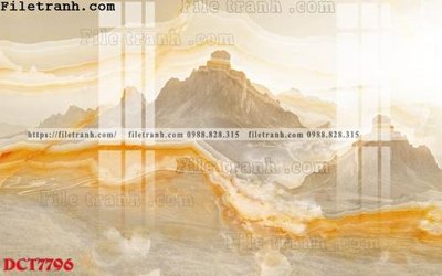 File tranh File in vân đá cẩm thạch DCT7796 (gốc) in backlit film
