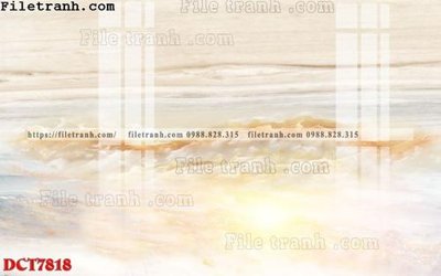 File tranh File in vân đá cẩm thạch DCT7818 (gốc) in trên kính