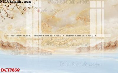 File tranh File in vân đá cẩm thạch DCT7839 (gốc) in film
