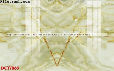 File tranh File in vân đá cẩm thạch DCT7865 (gốc) in trên kính