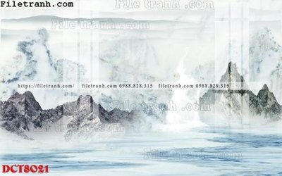 File in trần File in vân đá cẩm thạch DCT8021 (bản gốc) mây trời
