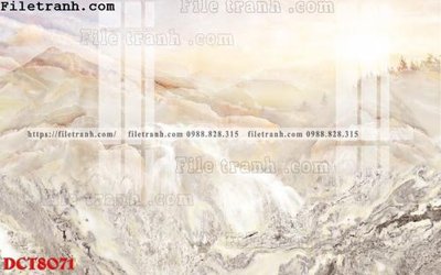 Download file gốc File in vân đá cẩm thạch DCT8071 (in lụa) hoa lá