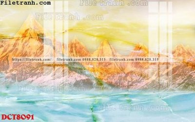 File in lụa File in vân đá cẩm thạch DCT8091 (tân cổ điển) File in vân đá cẩm thạch DCT8091