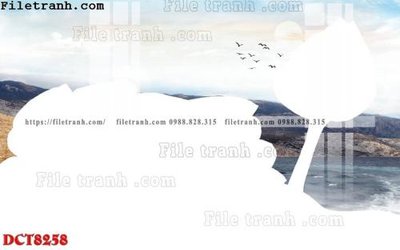 File tranh in mica File in vân đá cẩm thạch DCT8258 (độ phân giải cao)