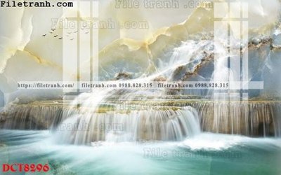 File tranh File in vân đá cẩm thạch DCT8296 (bản gốc) trang trí văn phòng