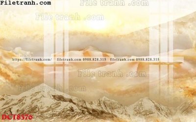 File tranh File in vân đá cẩm thạch DCT8376 (bản gốc) treo phòng ăn
