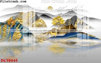 File tranh gốc in trần nhà File in vân đá cẩm thạch DCT8445 3D