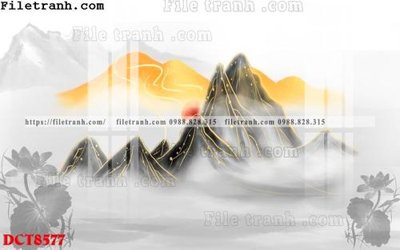 File gốc File in vân đá cẩm thạch DCT8577 (in lụa) tranh phong thủy