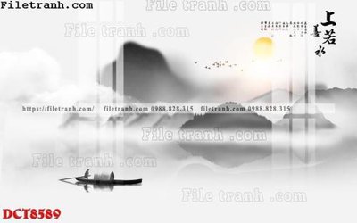 Download file gốc File in vân đá cẩm thạch DCT8589 (in lụa) hoa lá