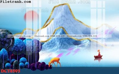 File tranh File in vân đá cẩm thạch DCT8593 (gốc) chủ đề tĩnh vật