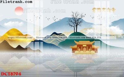 File gốc File in vân đá cẩm thạch DCT8794 (in lụa) hoa văn cổ điển