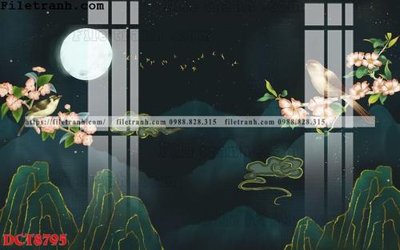 File tranh File in vân đá cẩm thạch DCT8795 (bản gốc) treo phòng ăn