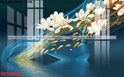 File tranh File in vân đá cẩm thạch DCT8883 (gốc) in vải canvas