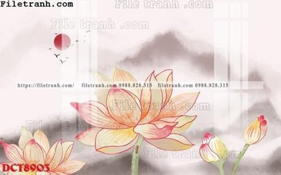 File tranh File in vân đá cẩm thạch DCT8903 (file gốc) chủ đề phong thủy