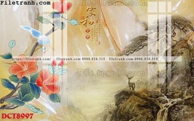 File tranh File in vân đá cẩm thạch DCT8997 (gốc) in backlit film