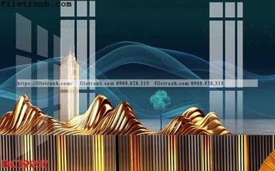 File in trần File in vân đá cẩm thạch DCT9037 (bản gốc) đại dương