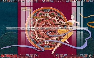 File in trần File in vân đá cẩm thạch DCT9042 (bản gốc 3D) sống động