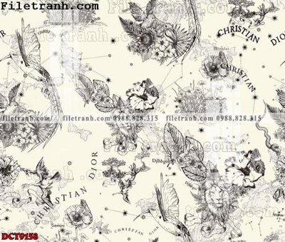 File tranh File in vân đá cẩm thạch DCT9158 (gốc) chủ đề động vật