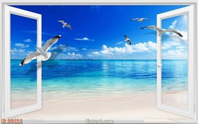 File tranh File gốc đại đương biển DD281 (bản gốc) in canvas