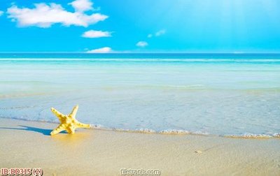 File tranh File gốc đại đương biển DD315 (bản gốc) treo phòng ăn