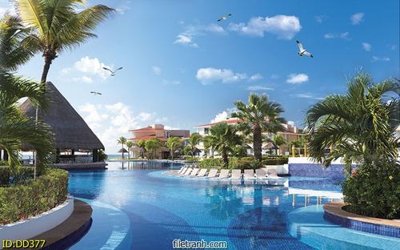 File gốc File gốc đại đương biển DD377 (in lụa) hoa văn cổ điển